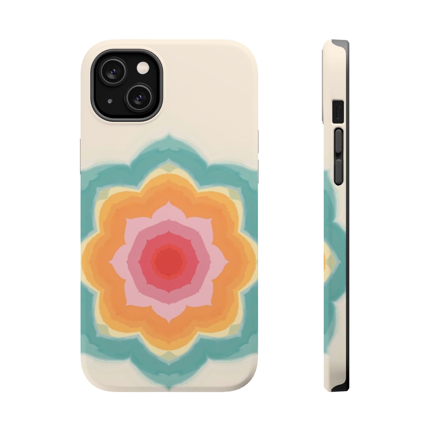 Floral Bloom iPhone Case - Retro Flower Power Design, Aesthetic Gift Idea