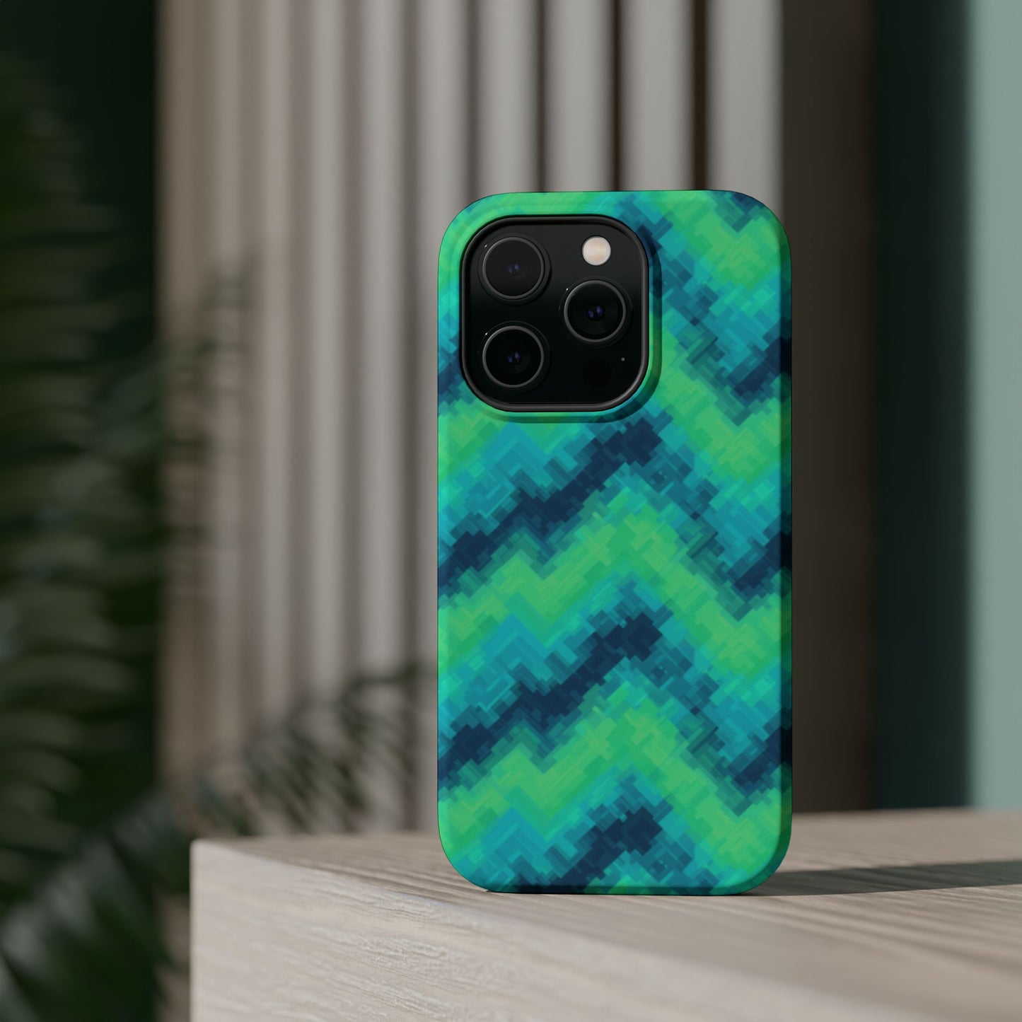 8-Bit Wave Phone Case for iPhone | Retro Pixel Art Slim Protective Cover