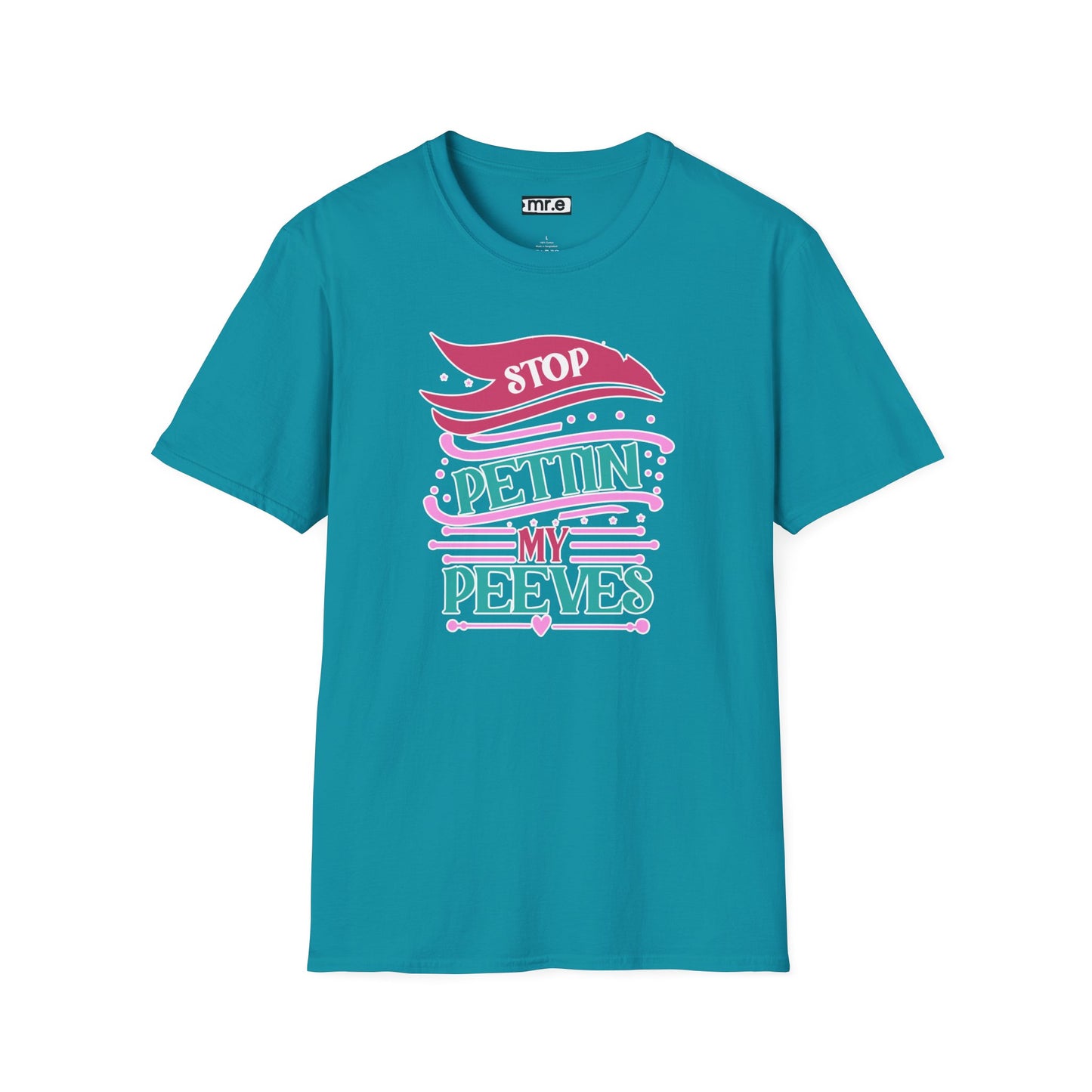 "Stop Pettin’ My Peeves" Funny Sassy T-Shirt – Ironic Petting-Proof Graphic Tee for the Overwhelmed & Underappreciated