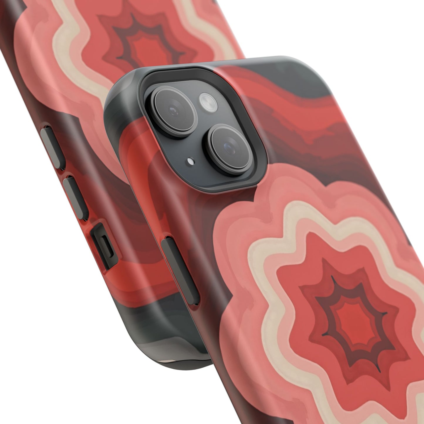 Retro Flower Phone Case - Aesthetic iPhone Case, 70s Inspired Gift, Groovy Pattern Design