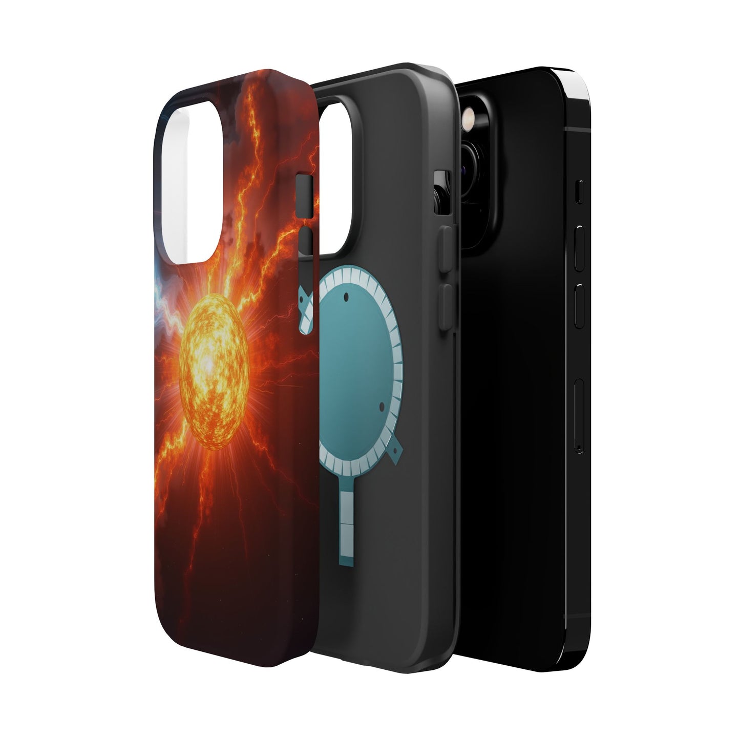 Solar Flare iPhone Case - Fiery Sunburst Space Design - Astronomy Gift Idea