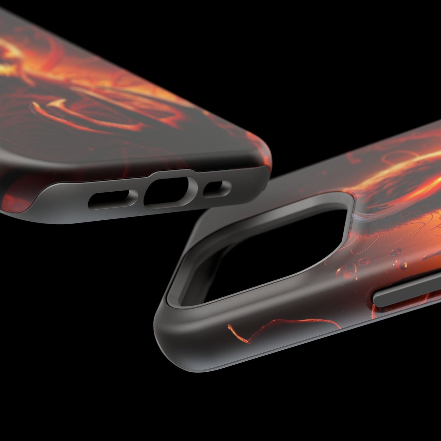 Fiery Alien Phone Case - Aesthetic iPhone Case | Sci-Fi Art Design | Gifts for Him | Unique Phone Accessories