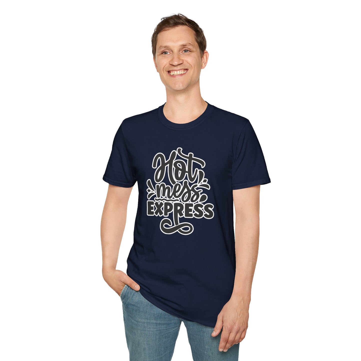 "Hot Mess Express" Funny & Bold T-Shirt β Ironic Confidence Tee for Chaotic, Cool, and Unapologetically You