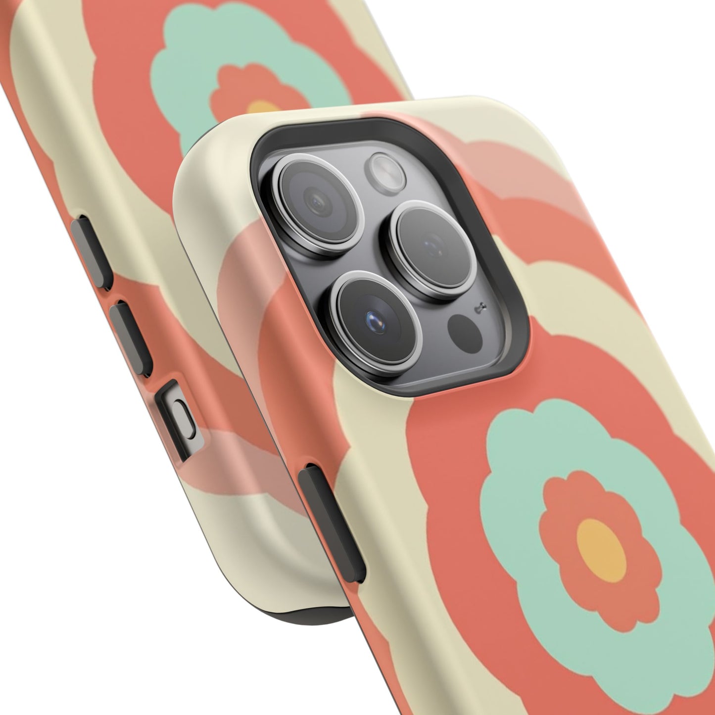 Cute Flower Phone Case - Pastel Aesthetic iPhone Case, Kawaii Gift Idea, Retro Floral Design