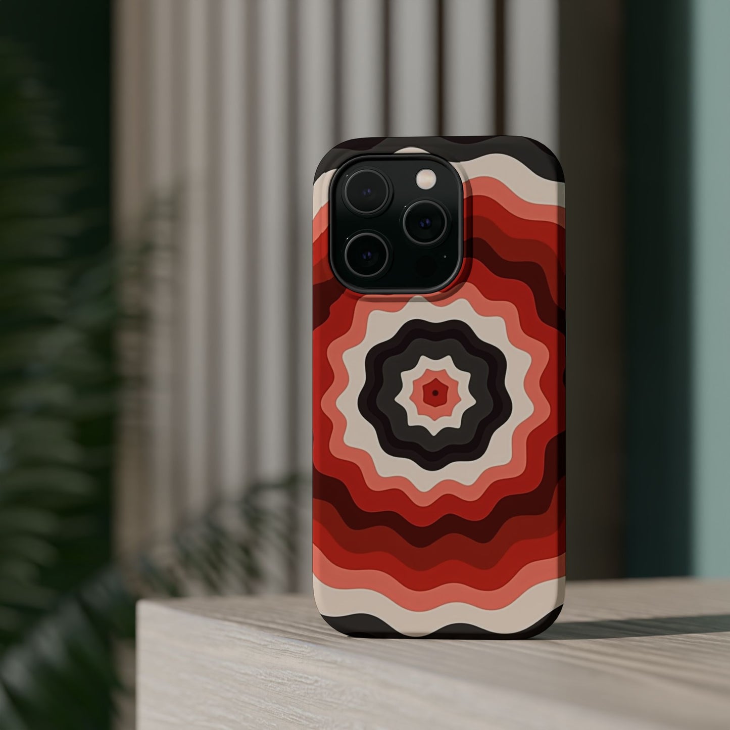 70s Wave Phone Case - Aesthetic iPhone Case, Vintage Gift Idea, Trendy Summer Accessory