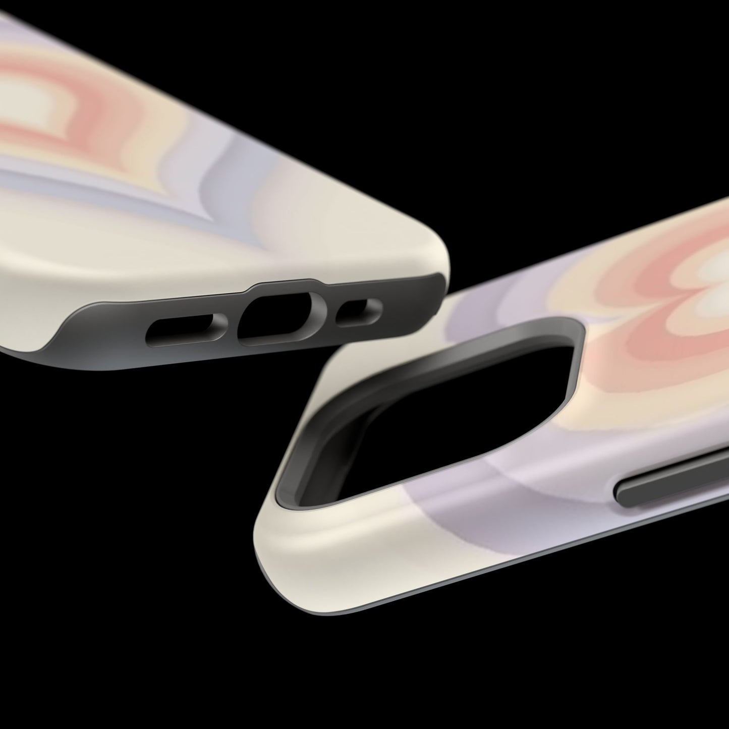 Radiant Heart iPhone Case - Pastel Layered Design - Cute Y2K Aesthetic Gift