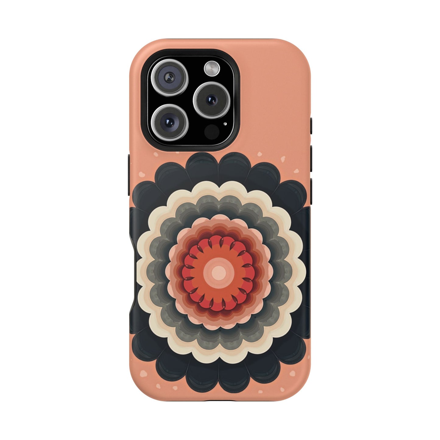Earth Tone Mandala iPhone Case - Bohemian Floral Design, Aesthetic Gift Idea