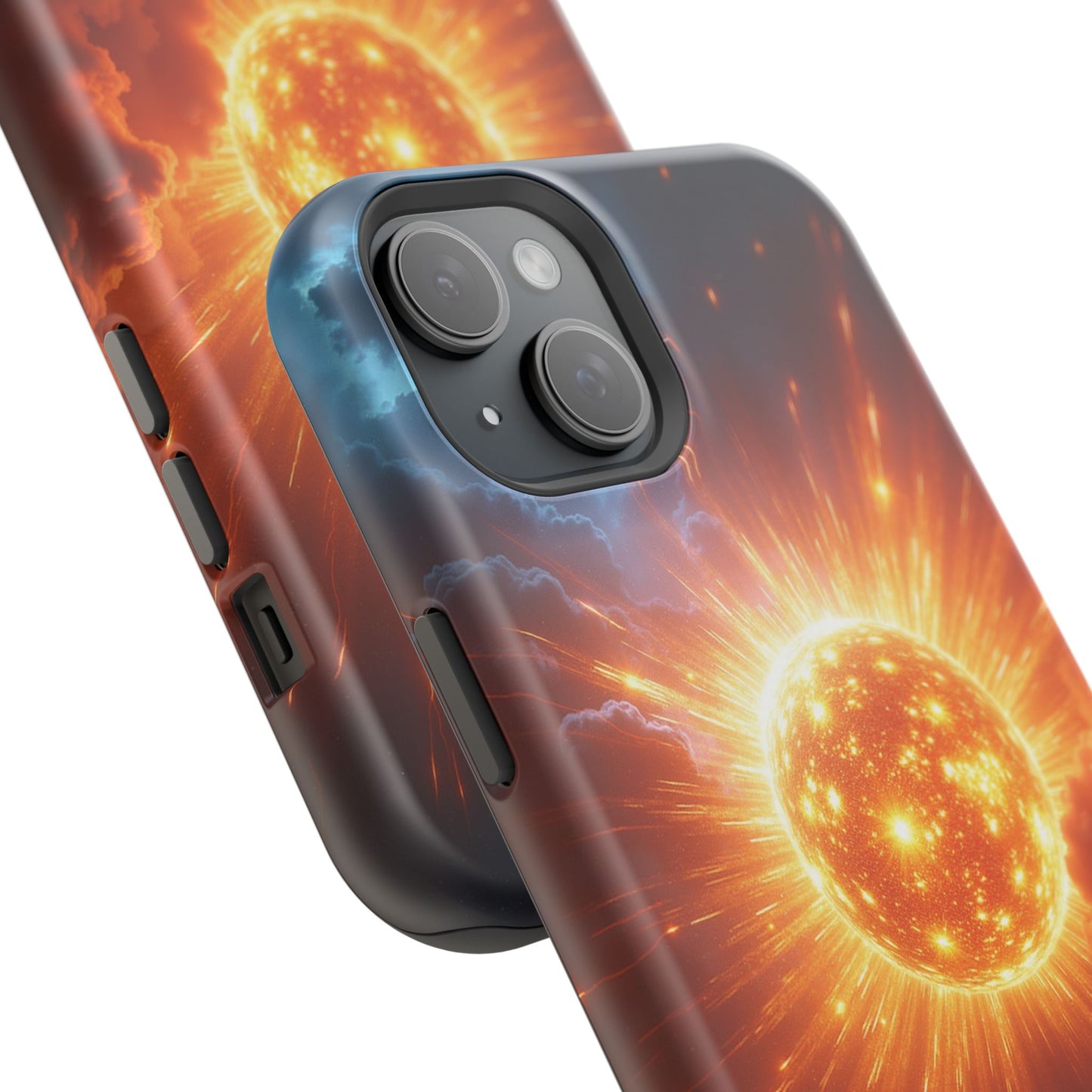 Sun Phone Case - Fiery Starburst iPhone Cover - Astronomy Gift for Him/Her