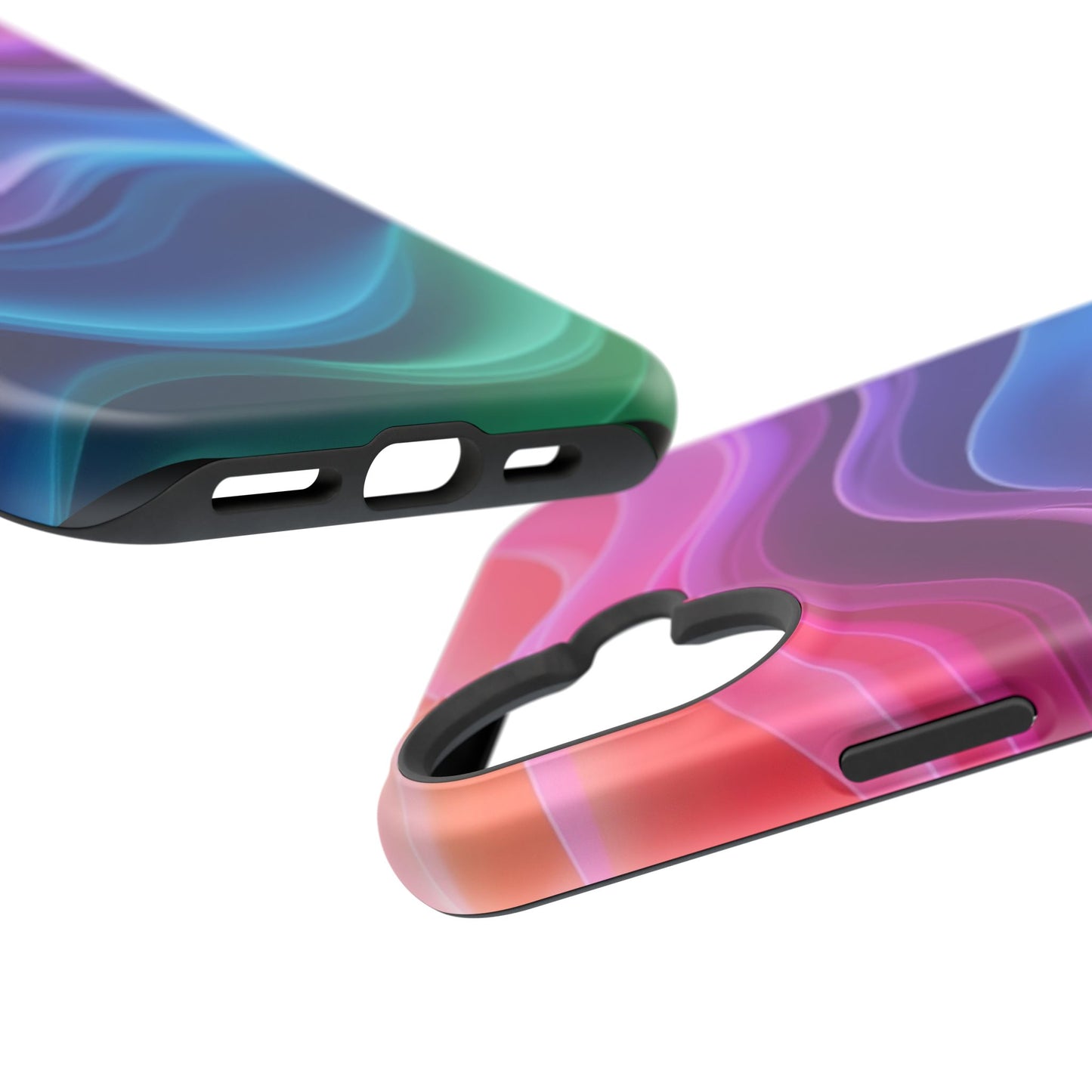 Pastel Wave Phone Case - Aesthetic iPhone Case | Lavender & Blue Gradient Design | Gifts for Her | Unique Art Print