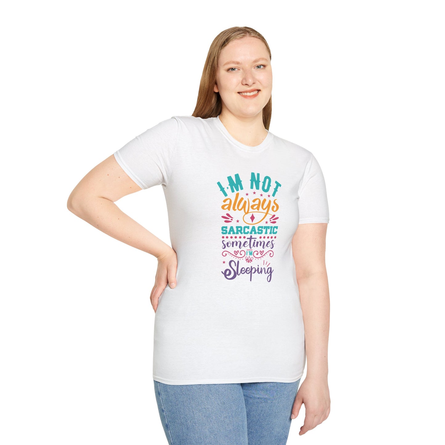 Funny Sarcastic Shirt - Sleepy Tee, Witty Graphic T-Shirt, Gift for Sarcastic People, Black Aesthetic Clothing