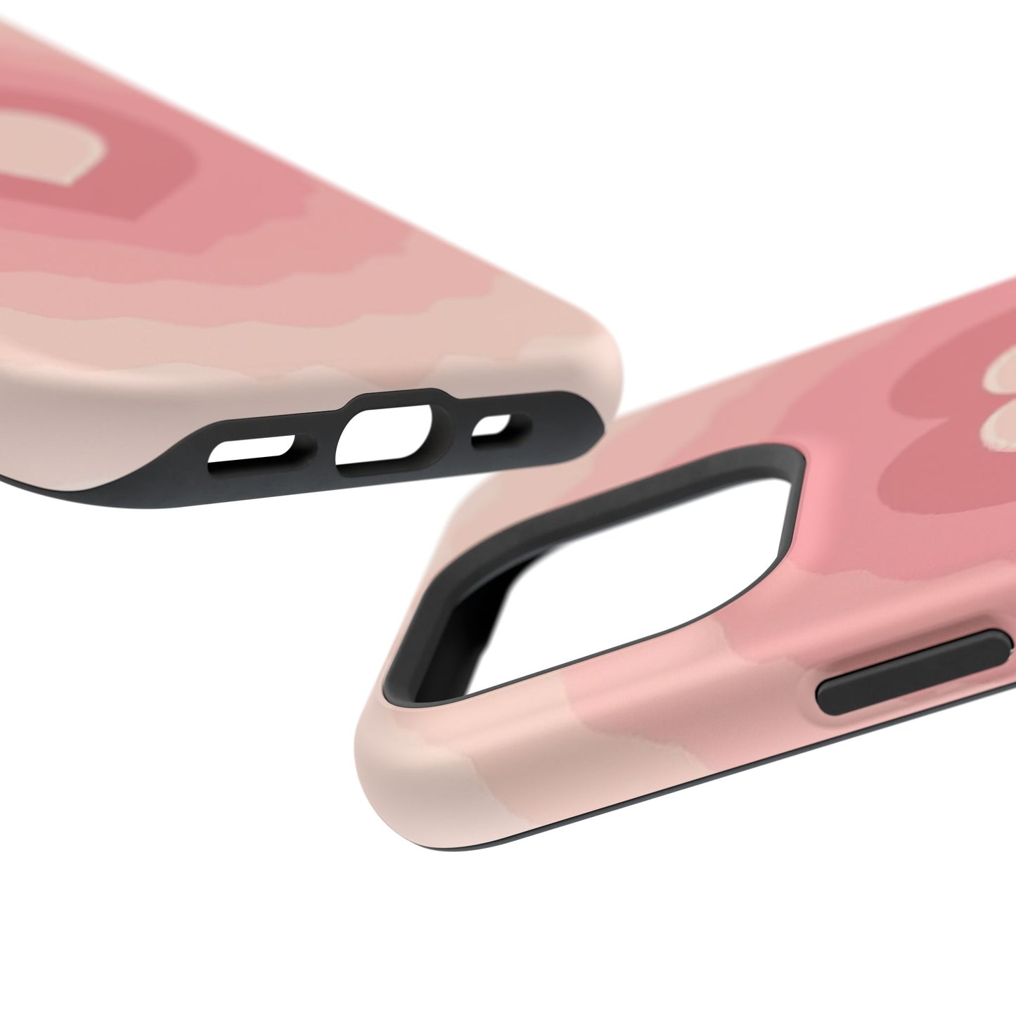 Pink Layered Heart iPhone Case - Cute Aesthetic Y2K Valentine's Gift