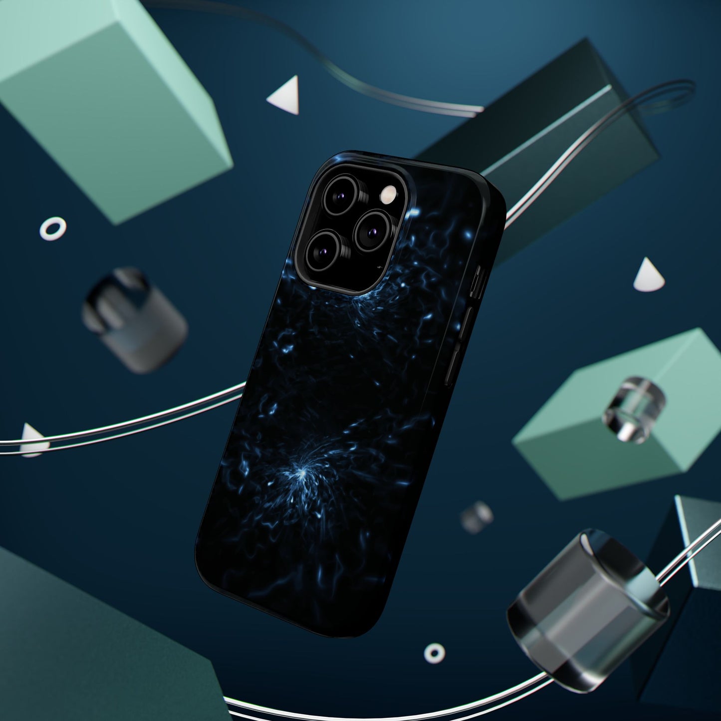 Galaxy Phone Case - Aesthetic iPhone Case | Blue Abstract Energy Design | Gifts for Him/Her | Sci-Fi Tech Vibes