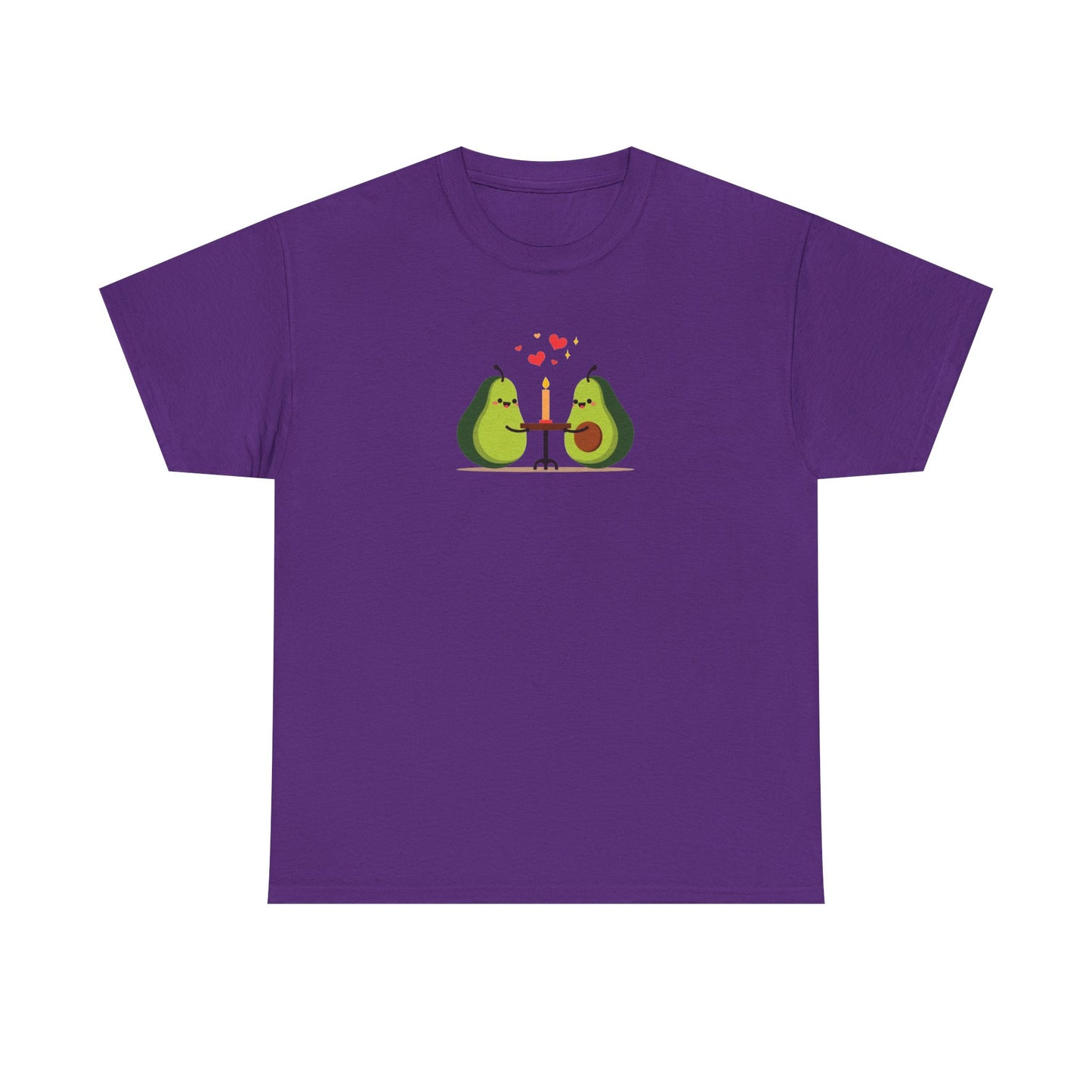 Cute Avocado Couple T-Shirt – “Avocuddles Date Night” – Funny Romantic Tee for Foodie Lovers & Veggie Fans