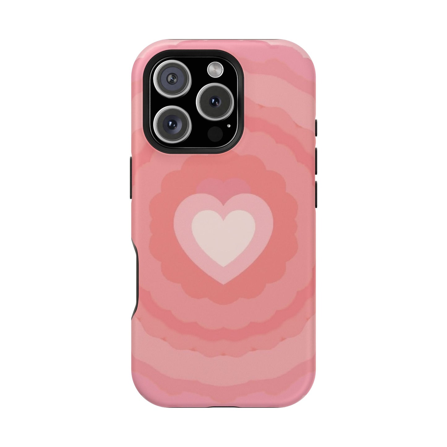 Heart Ripple iPhone Case - Cute Pink Aesthetic - Kawaii Gift for Her