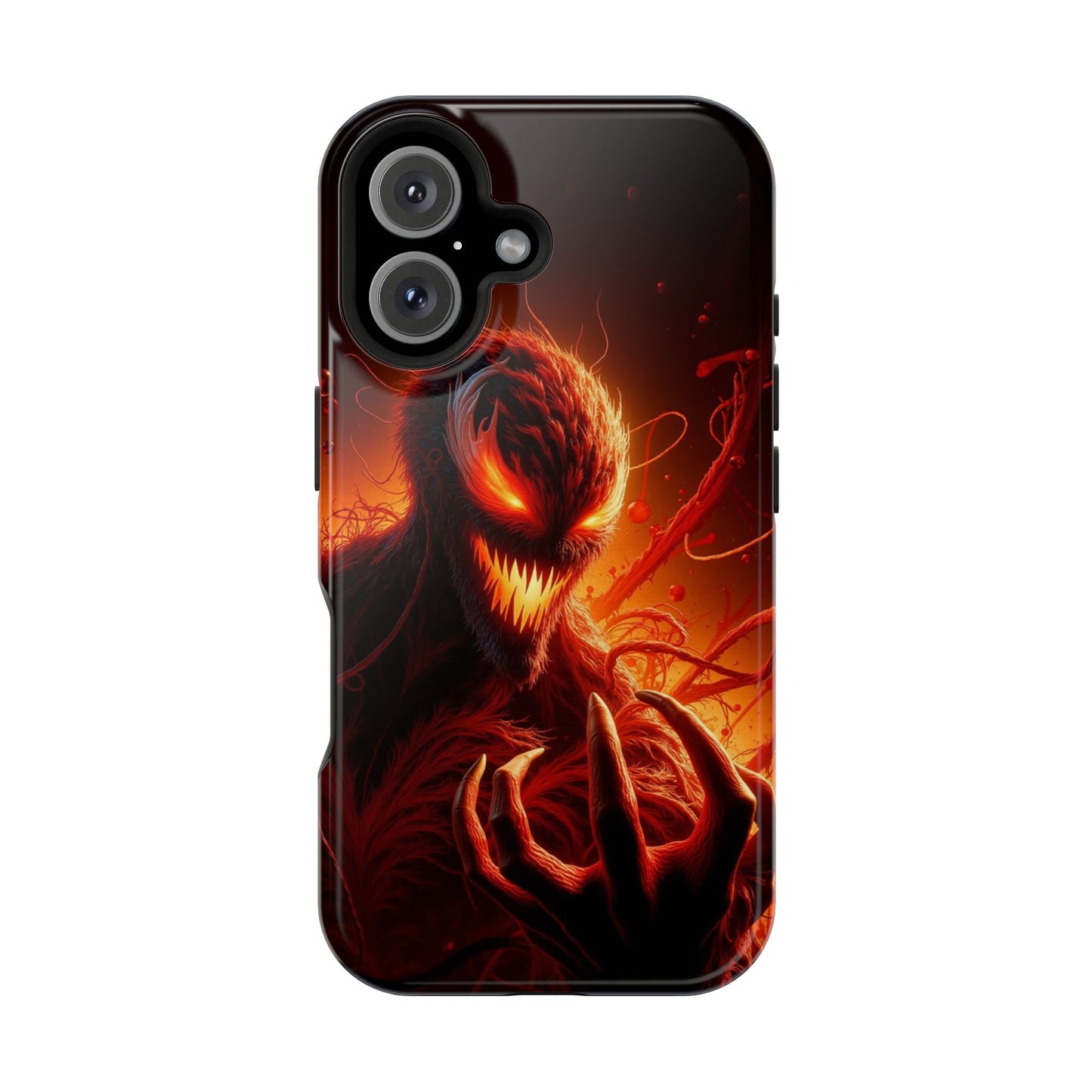 Fiery Alien Phone Case - Aesthetic iPhone Case | Sci-Fi Art Design | Gifts for Him | Unique Phone Accessories
