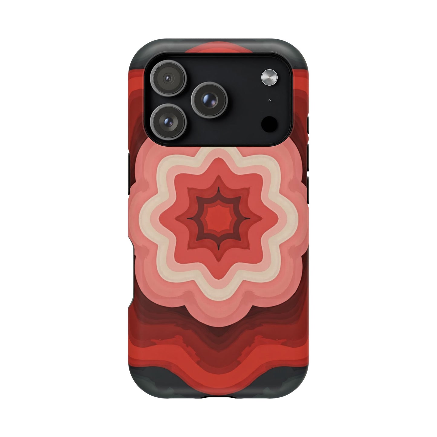Retro Flower Phone Case - Aesthetic iPhone Case, 70s Inspired Gift, Groovy Pattern Design
