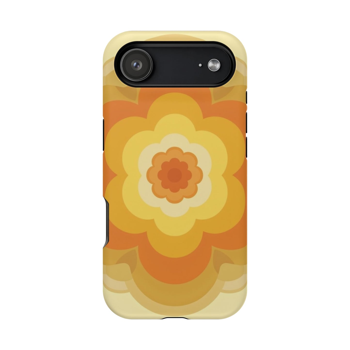 Vintage Floral iPhone Case - 70s Retro Flower Design, Groovy Aesthetic Gift Idea