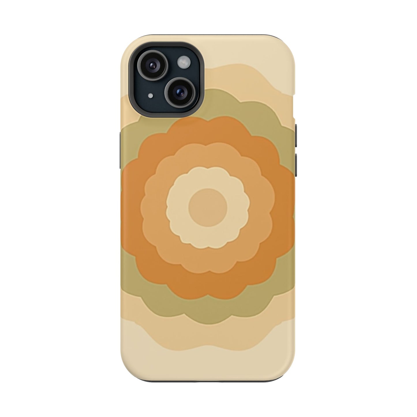 Retro Bloom iPhone Case - 70s Floral Design, Vintage Aesthetic Gift Idea