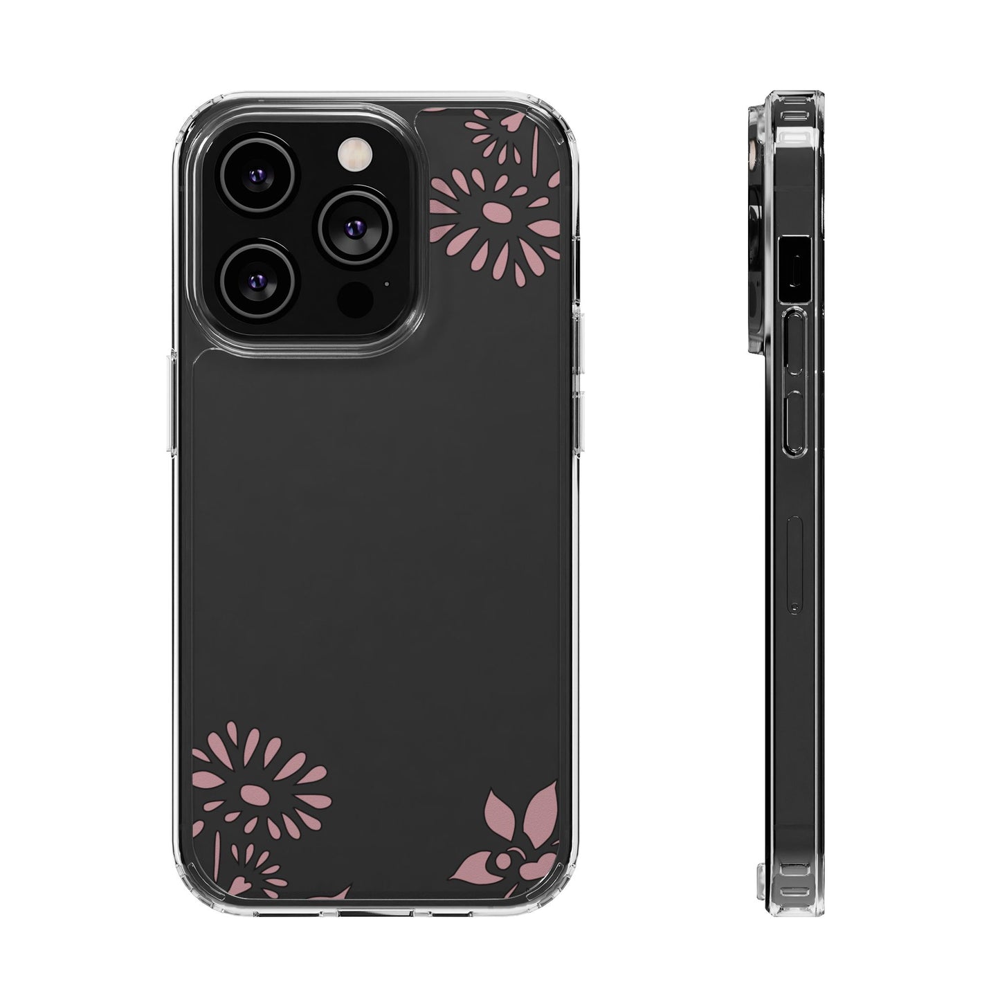 Elegant Floral Clear Phone Case β Minimalist Chic Protection