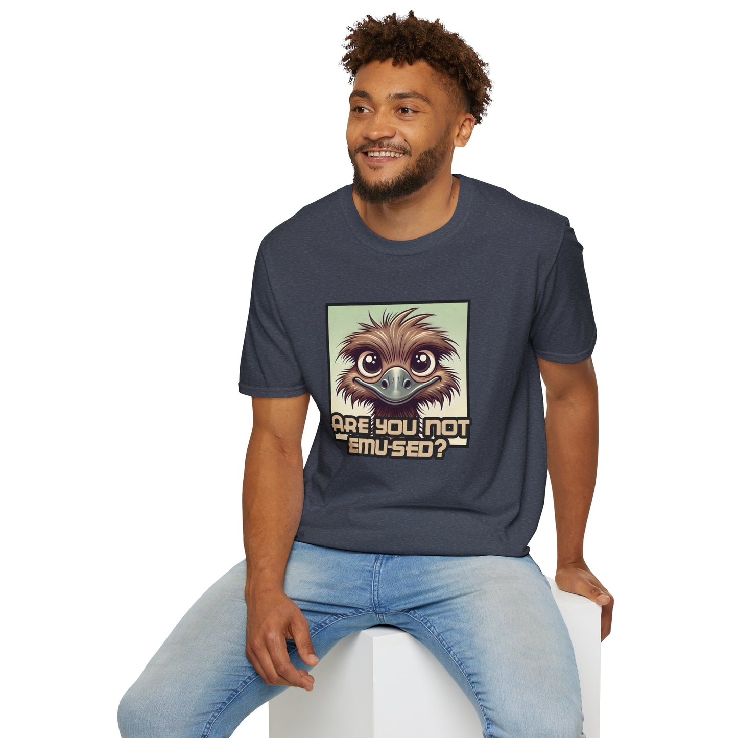 "Are You Not Emu-sed?" Funny & Witty Graphic Tee β Hilarious Bird Joke Shirt for Animal Lovers, Nerds & Humor Fans