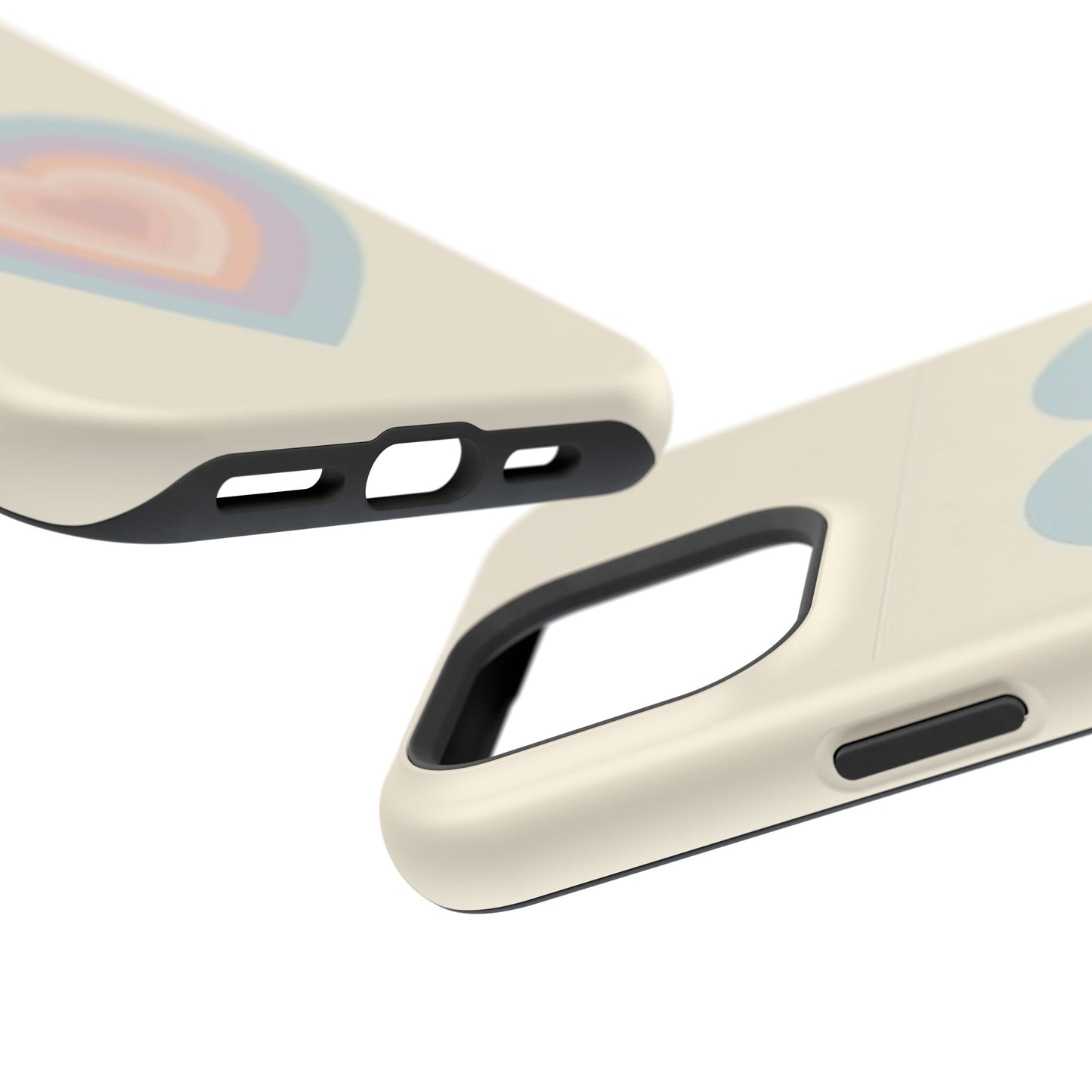 Pastel Heart iPhone Case - Retro Aesthetic Y2K Gift - Cute Phone Accessories