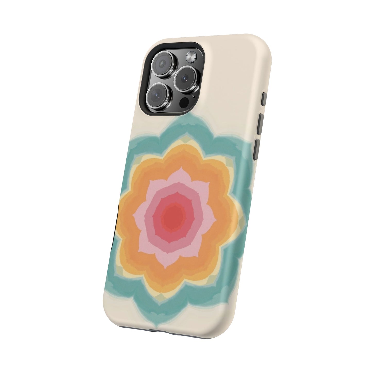 Floral Bloom iPhone Case - Retro Flower Power Design, Aesthetic Gift Idea