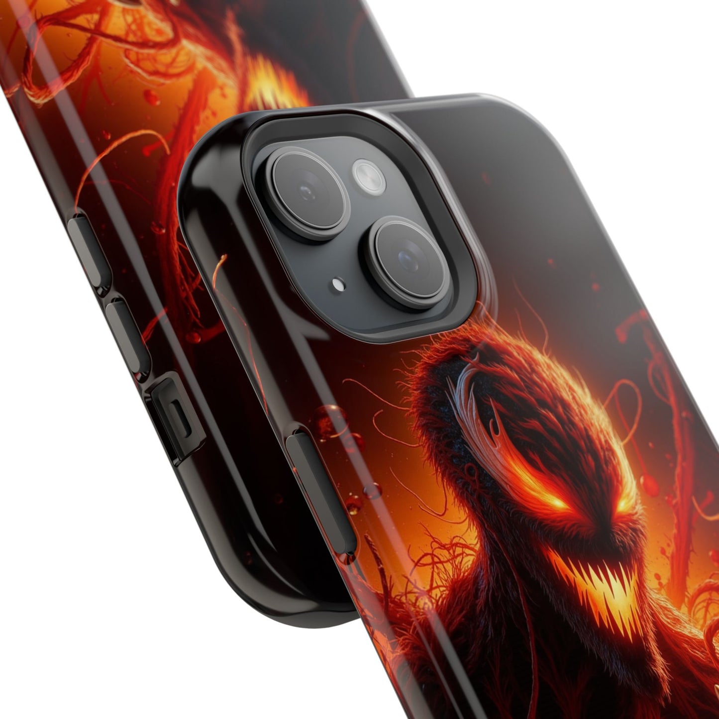 Fiery Alien Phone Case - Aesthetic iPhone Case | Sci-Fi Art Design | Gifts for Him | Unique Phone Accessories