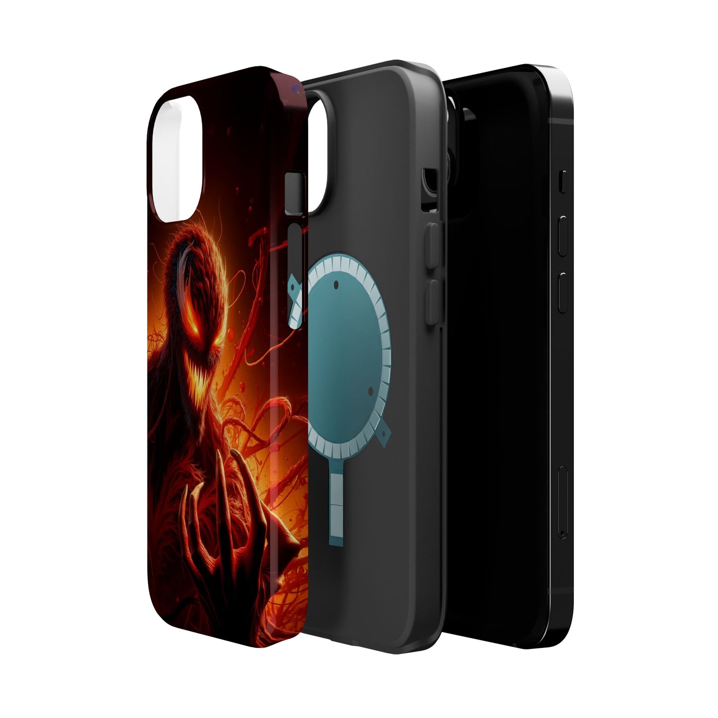 Fiery Alien Phone Case - Aesthetic iPhone Case | Sci-Fi Art Design | Gifts for Him | Unique Phone Accessories