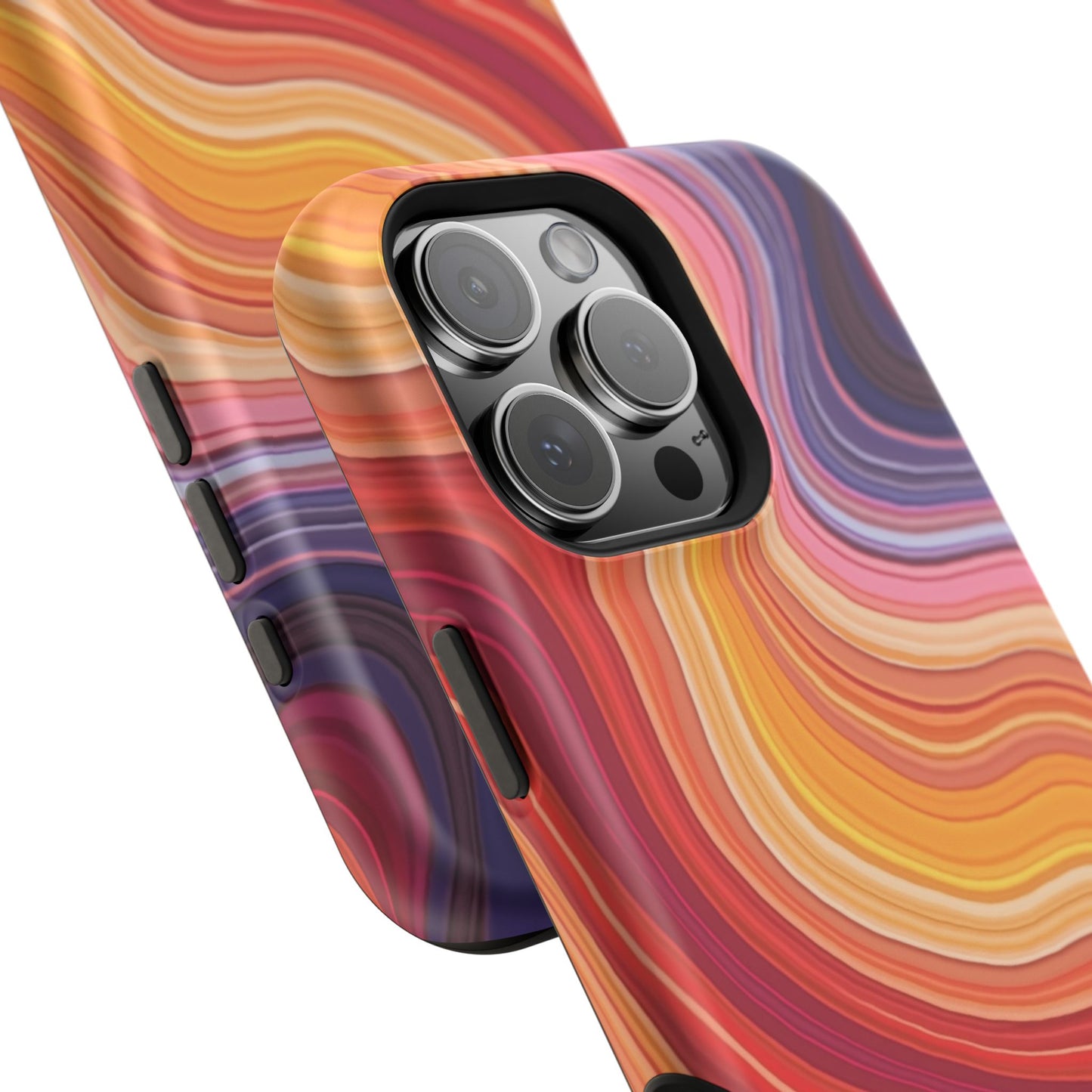 Lava Flow iPhone Case - Abstract Swirl Design, Trendy Aesthetic Gift Idea