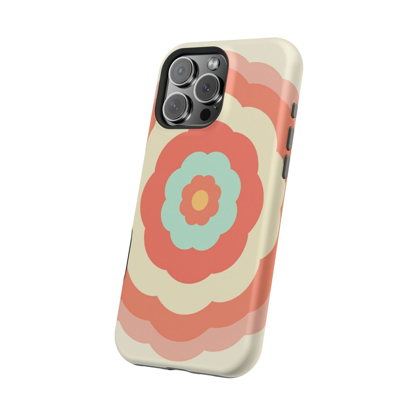 Cute Flower Phone Case - Pastel Aesthetic iPhone Case, Kawaii Gift Idea, Retro Floral Design