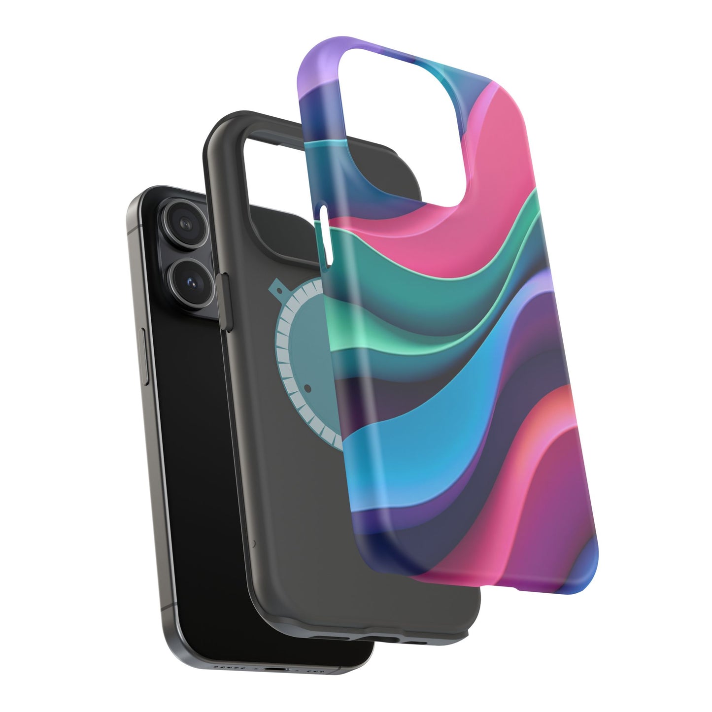 Aesthetic Wave Phone Case - Colorful iPhone Case, Ocean Gift Idea, Trendy Summer Accessory
