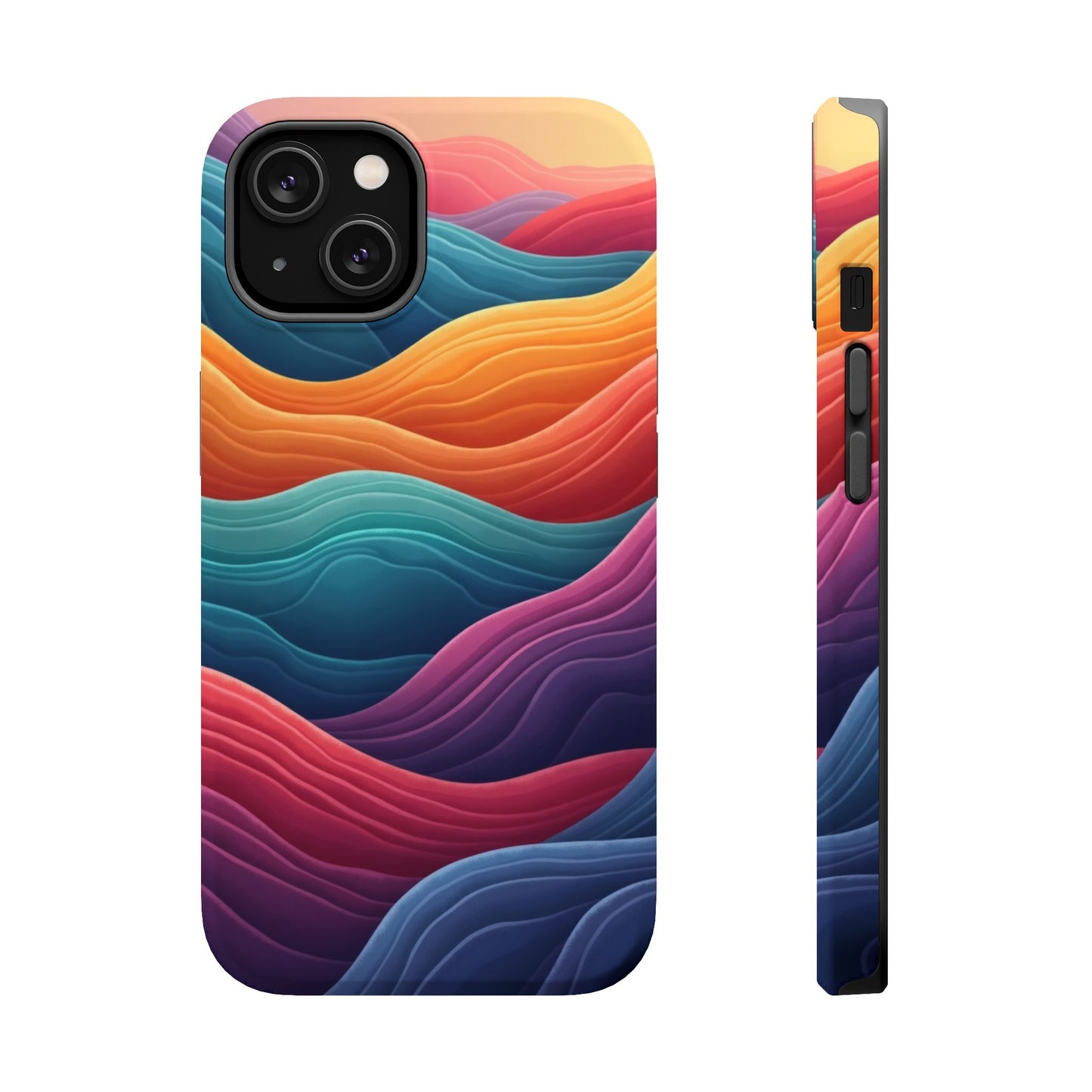 Abstract Wave Phone Case - Aesthetic iPhone Case, Pastel Gift Idea, Trendy Summer Accessory