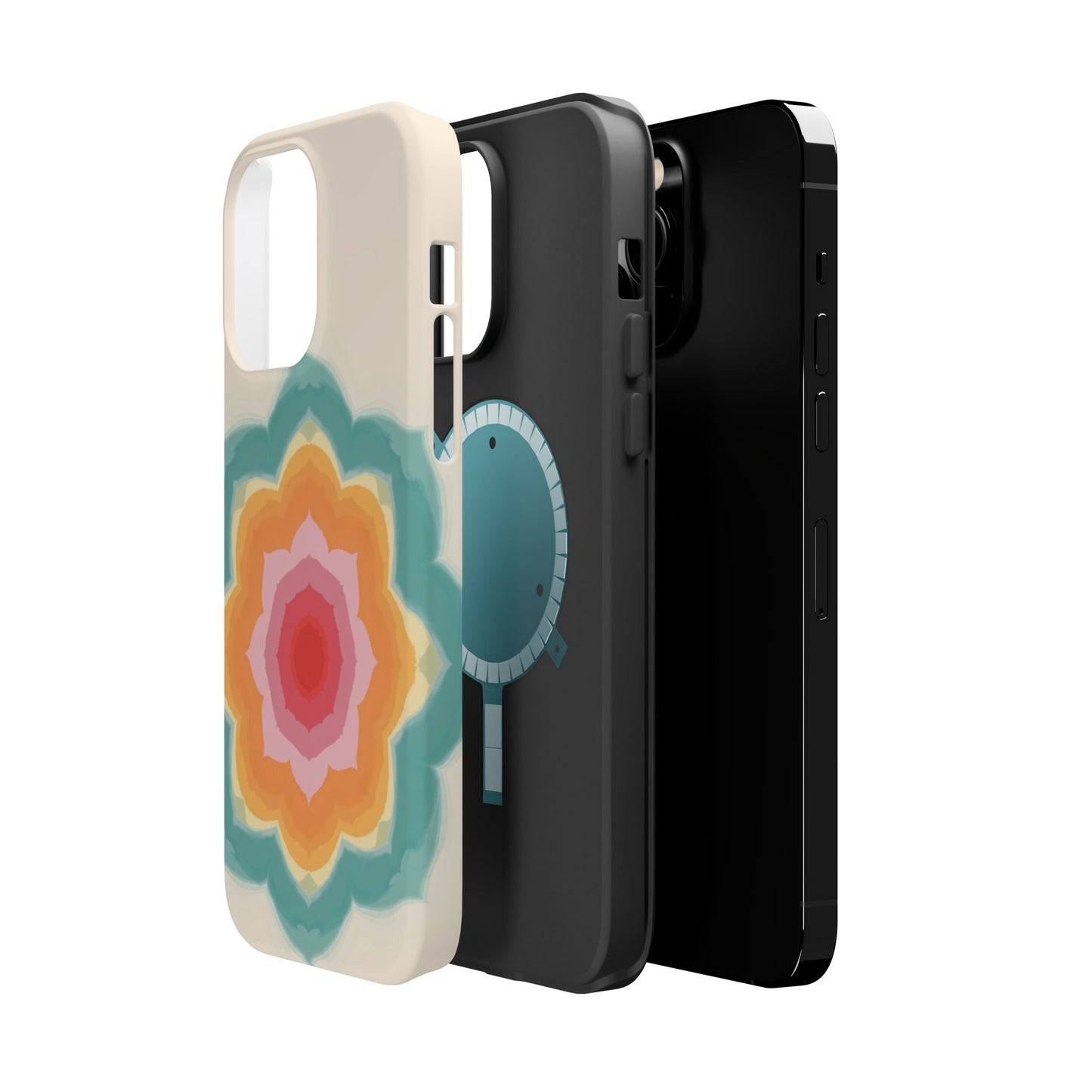 Floral Bloom iPhone Case - Retro Flower Power Design, Aesthetic Gift Idea
