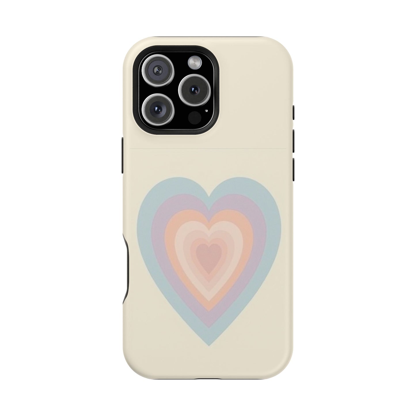 Pastel Heart iPhone Case - Retro Aesthetic Y2K Gift - Cute Phone Accessories