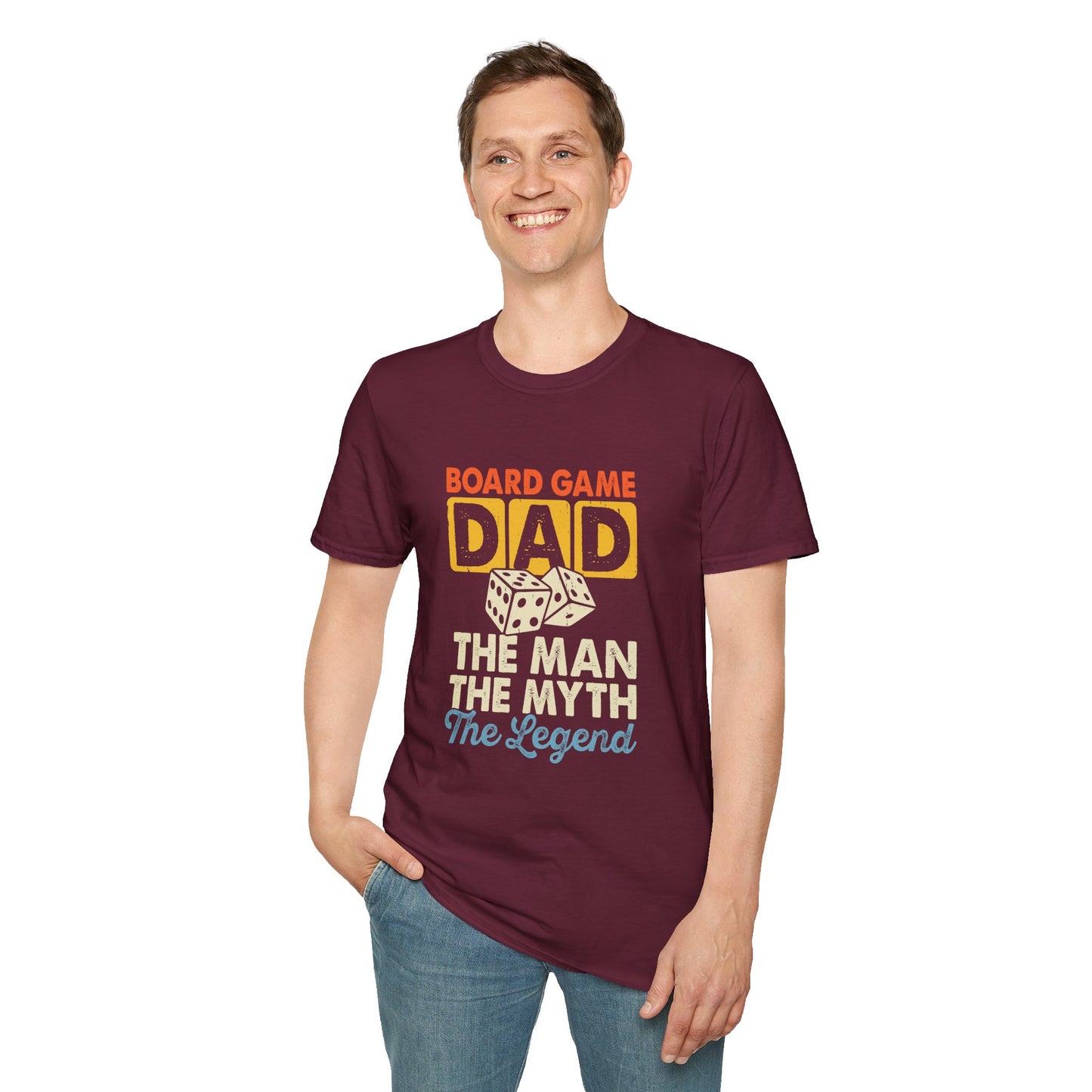 "Board Game Dad" Funny & Trendy Graphic Tee β Perfect Gift for Gamer Dads, Family Night Lovers & Game Night Champions