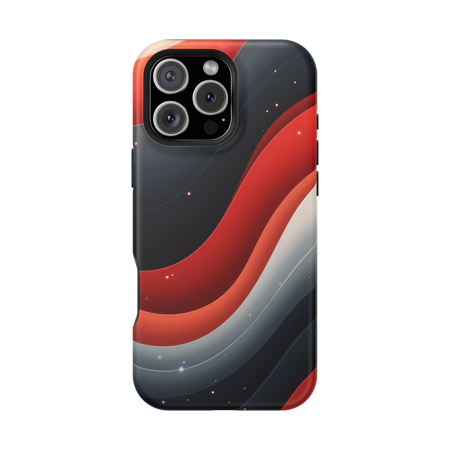 Celestial Waves iPhone Case - Galaxy Space Design, Aesthetic Gift Idea