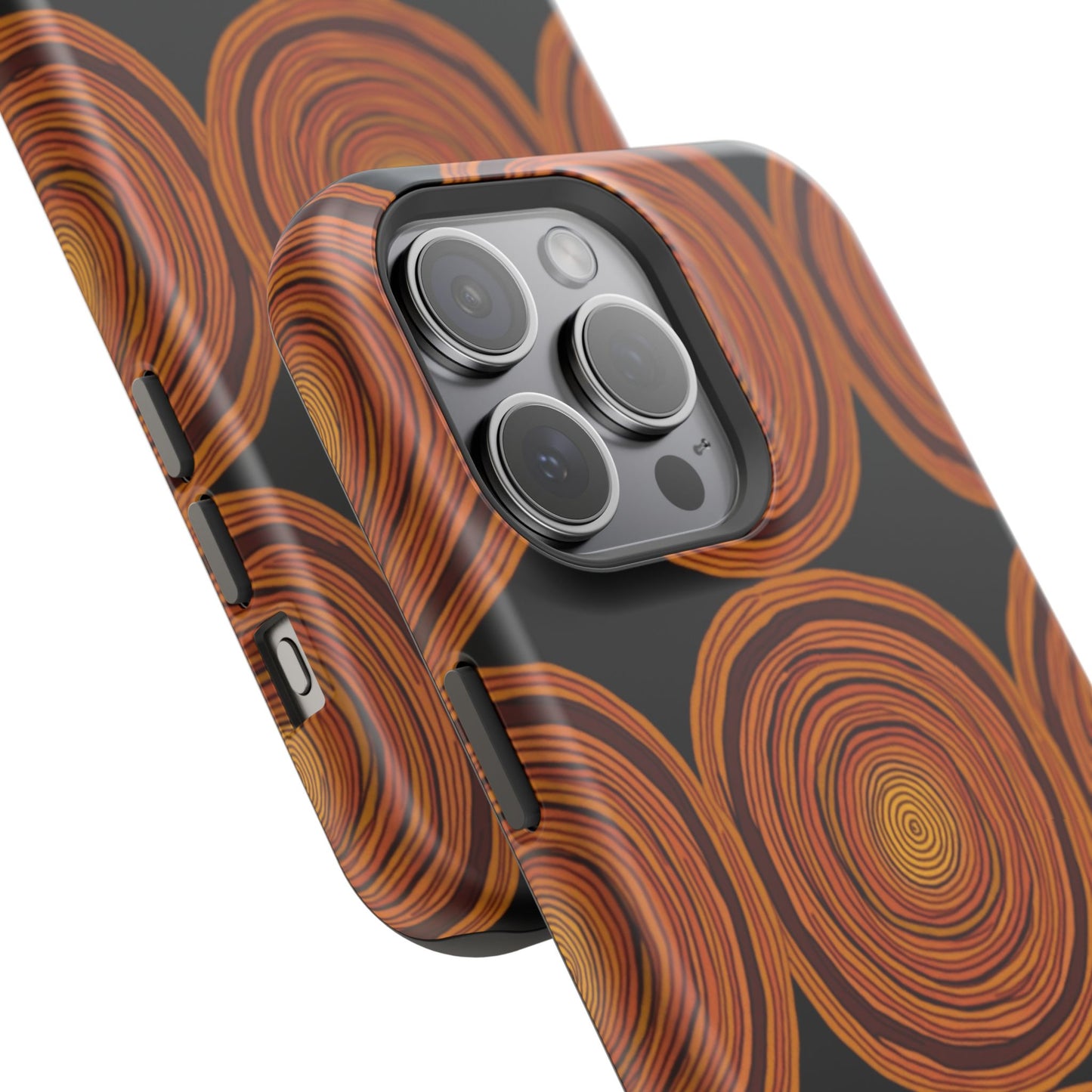 Rustic Swirl iPhone Case - Boho Wood Grain Pattern - Aesthetic Phone Accessories