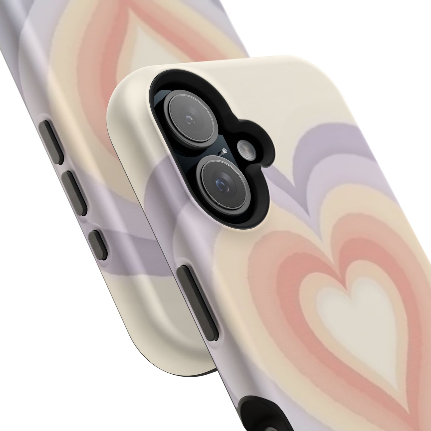 Radiant Heart iPhone Case - Pastel Layered Design - Cute Y2K Aesthetic Gift