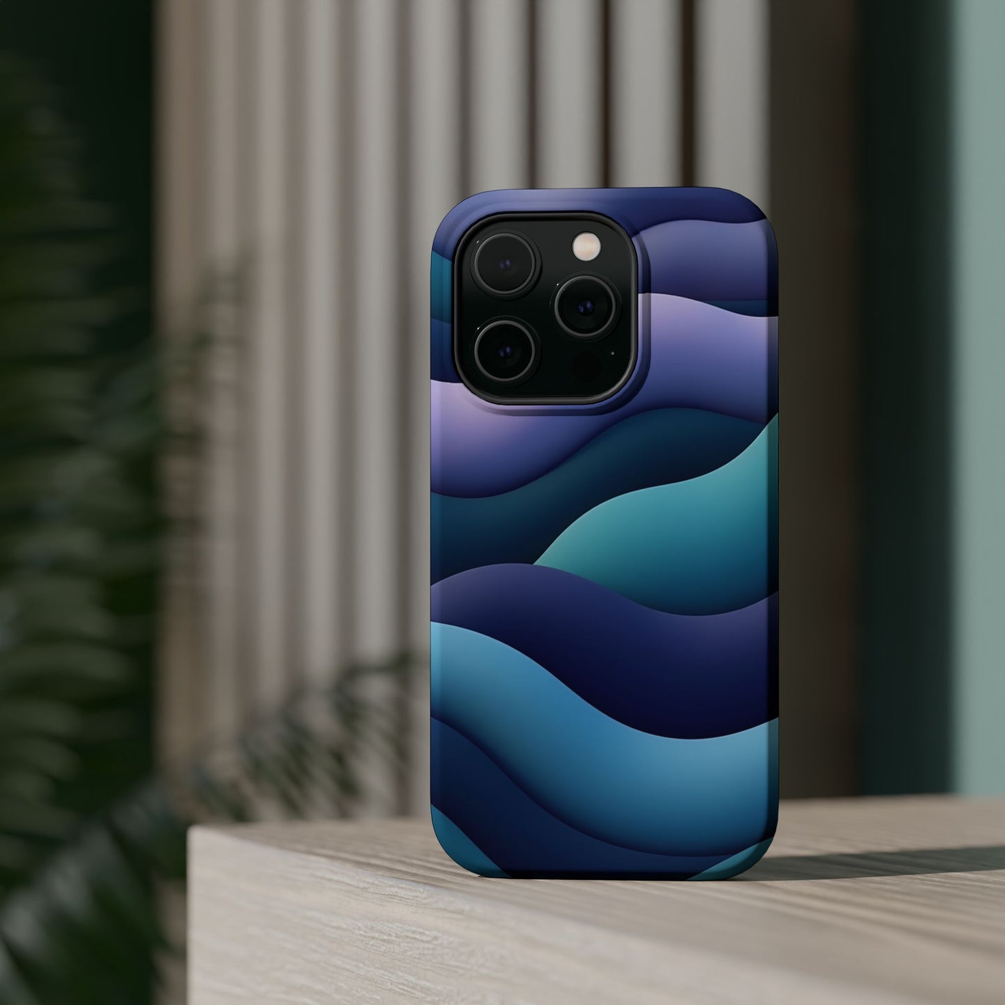 Blue Wave Phone Case - Aesthetic iPhone Case, Calming Gift Idea, Minimalist Summer Accessory
