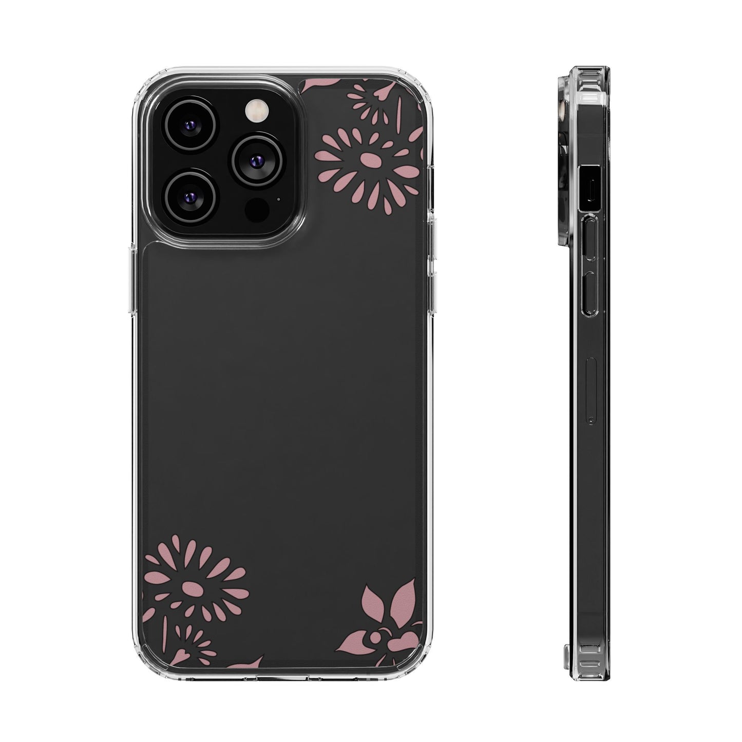 Elegant Floral Clear Phone Case β Minimalist Chic Protection