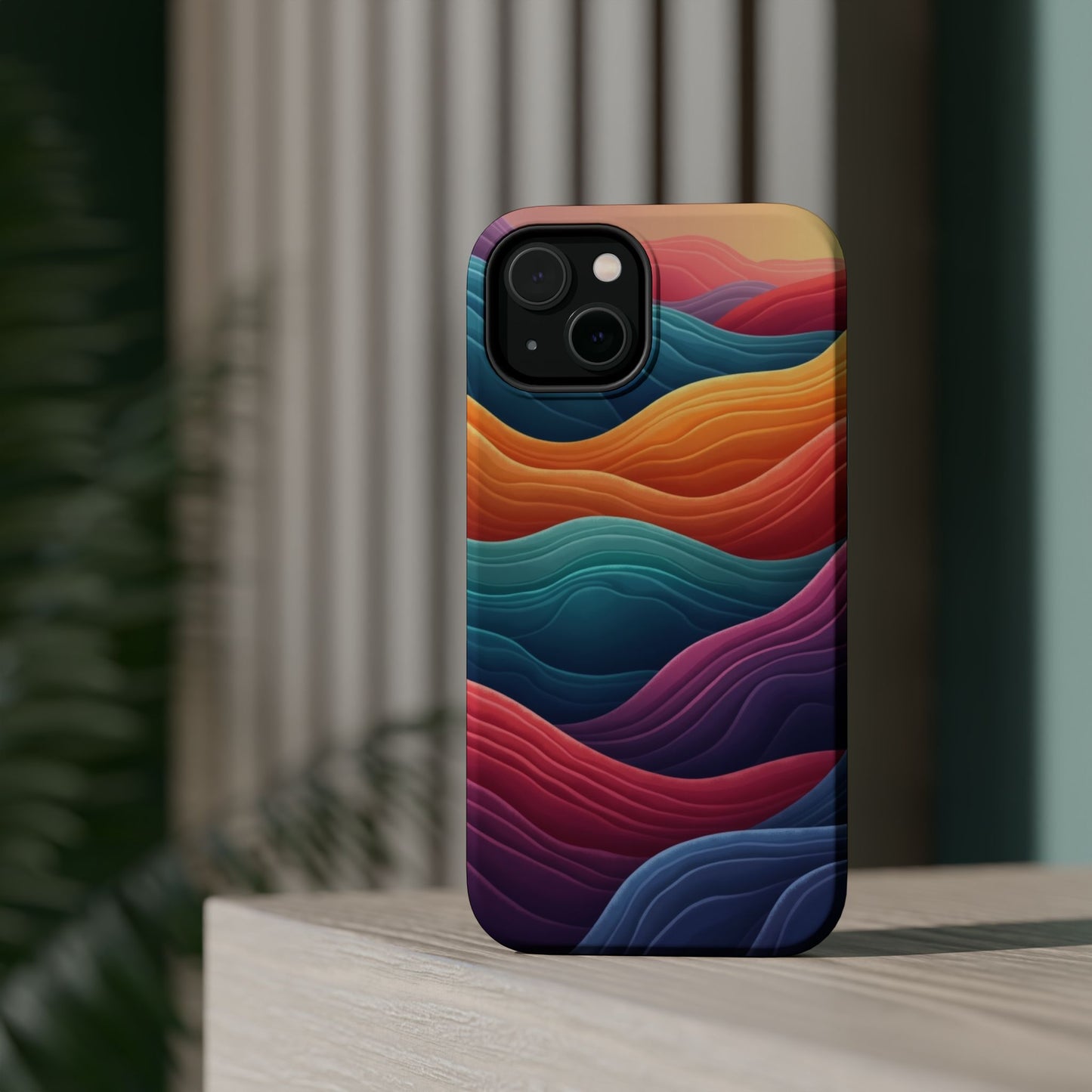 Abstract Wave Phone Case - Aesthetic iPhone Case, Pastel Gift Idea, Trendy Summer Accessory