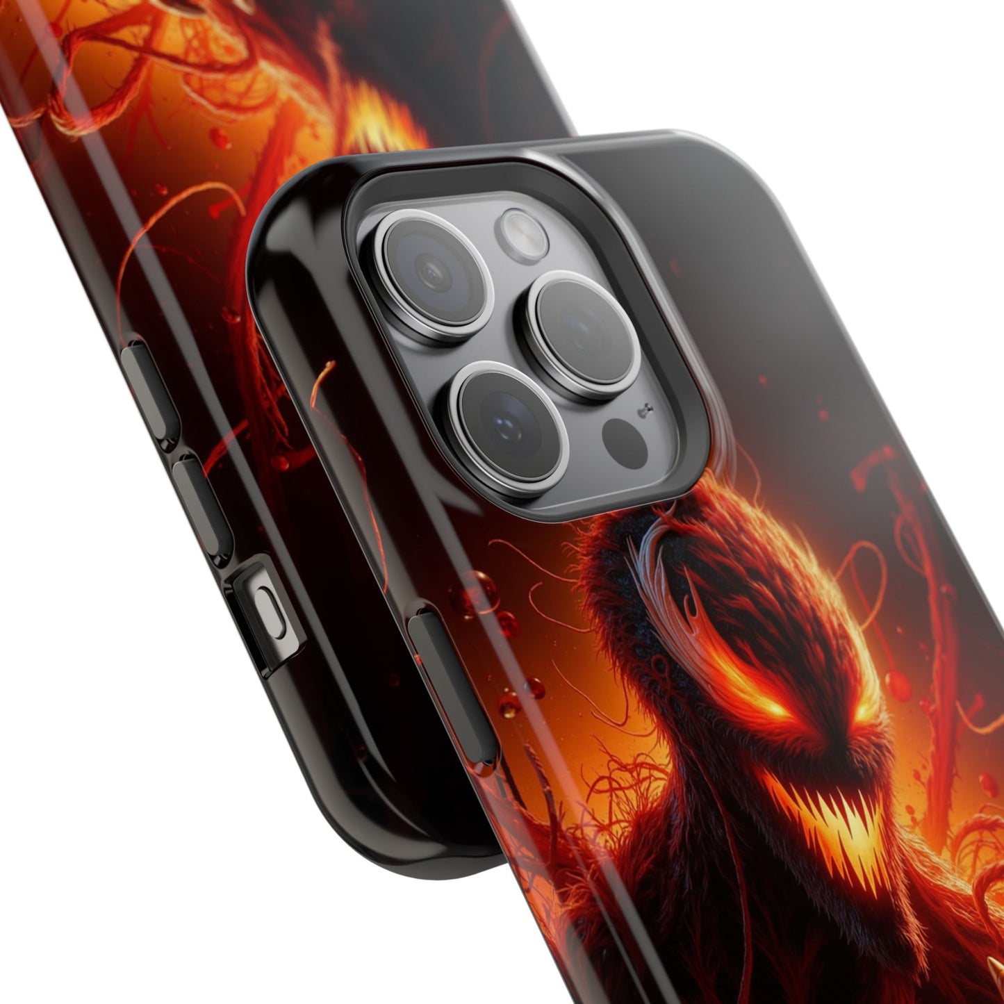 Fiery Alien Phone Case - Aesthetic iPhone Case | Sci-Fi Art Design | Gifts for Him | Unique Phone Accessories