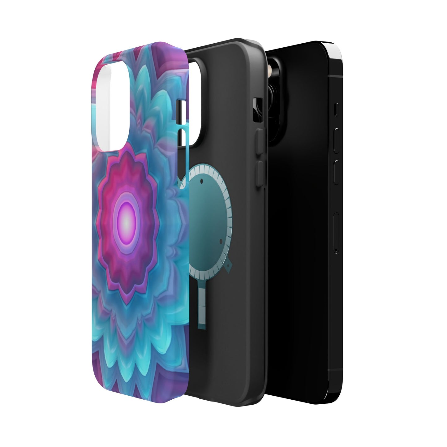 Cosmic Bloom iPhone Case - Galaxy Floral Design, Aesthetic Gift Idea