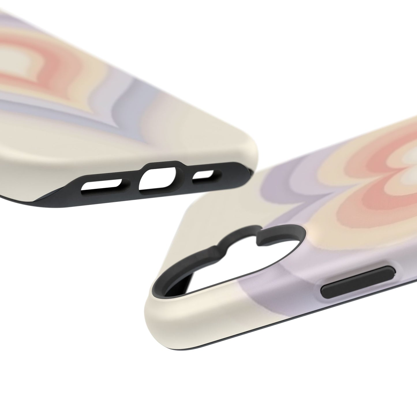 Radiant Heart iPhone Case - Pastel Layered Design - Cute Y2K Aesthetic Gift
