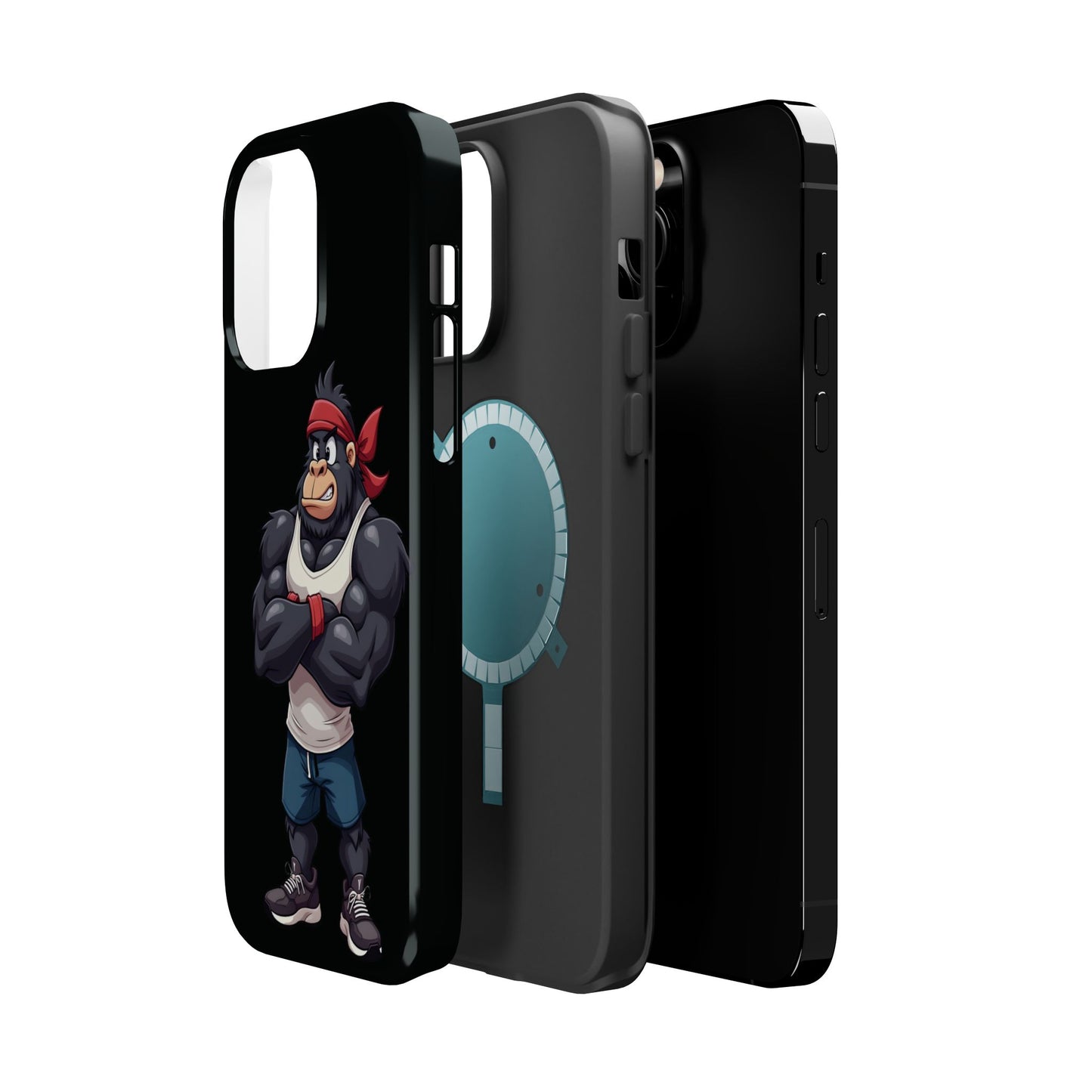 Red Band Gym Gorilla Phone Case β Fierce Style Meets Tough Protection