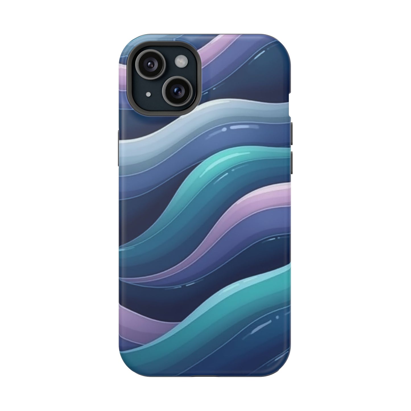 Blue Wave Phone Case - Aesthetic iPhone Case | Dark Moody Gradient Design | Gifts for Her | Unique Art Print