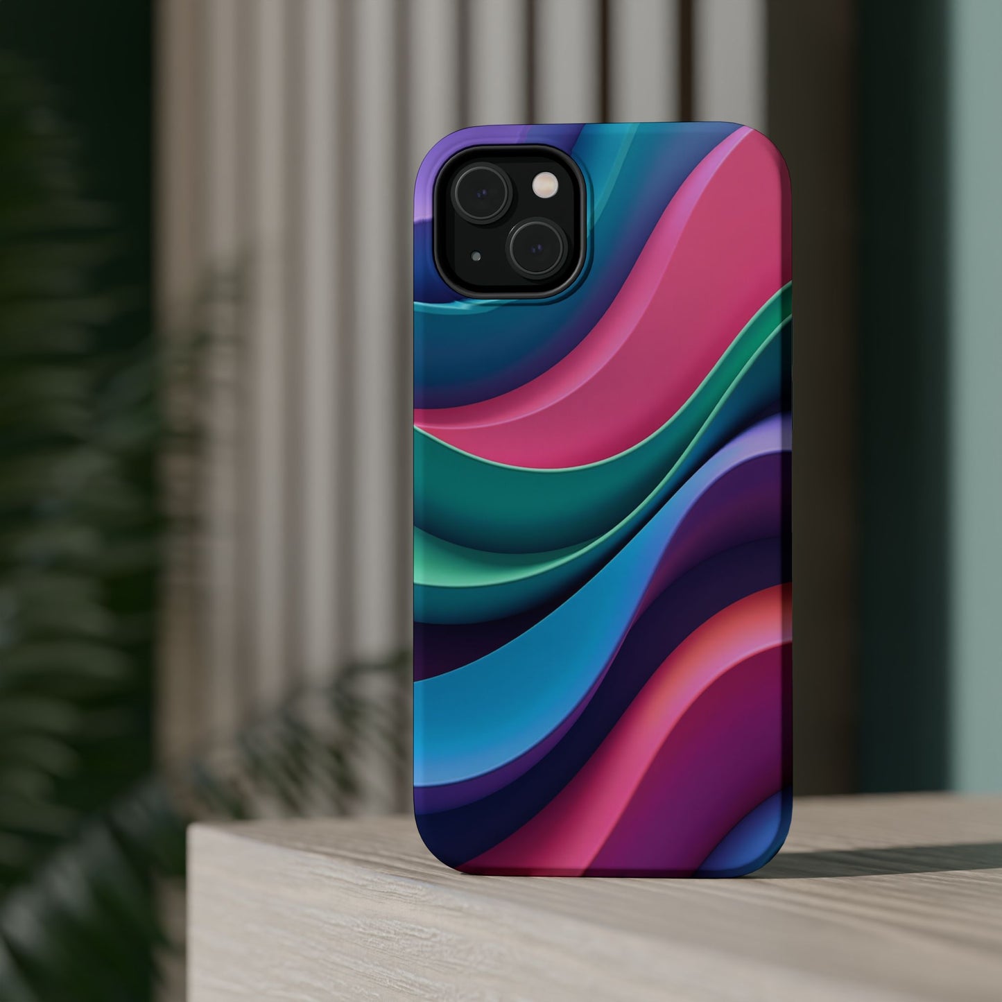 Aesthetic Wave Phone Case - Colorful iPhone Case, Ocean Gift Idea, Trendy Summer Accessory