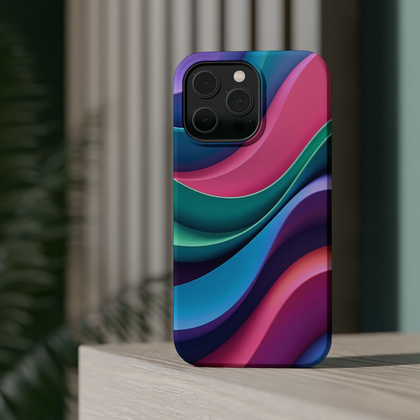 Aesthetic Wave Phone Case - Colorful iPhone Case, Ocean Gift Idea, Trendy Summer Accessory