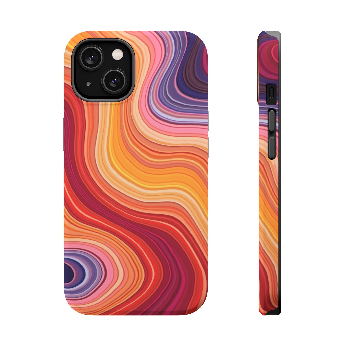 Lava Flow iPhone Case - Abstract Swirl Design, Trendy Aesthetic Gift Idea