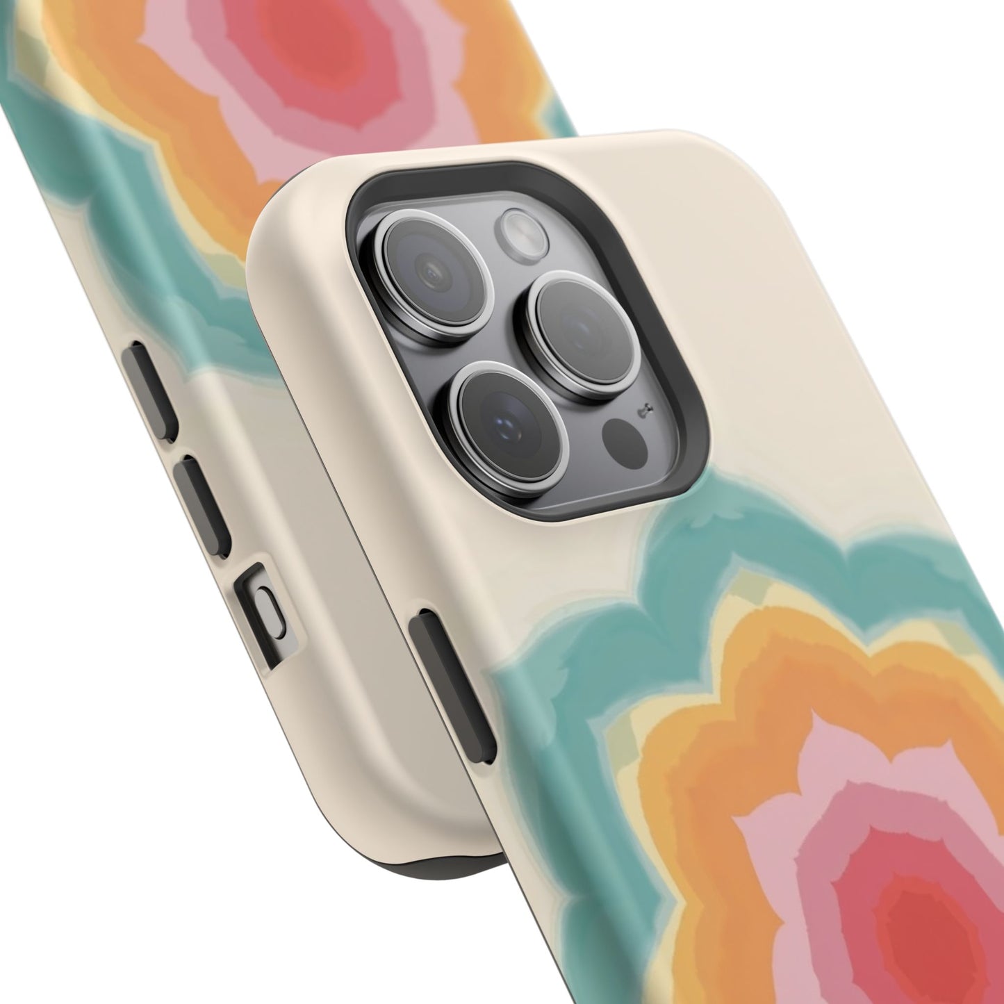 Floral Bloom iPhone Case - Retro Flower Power Design, Aesthetic Gift Idea